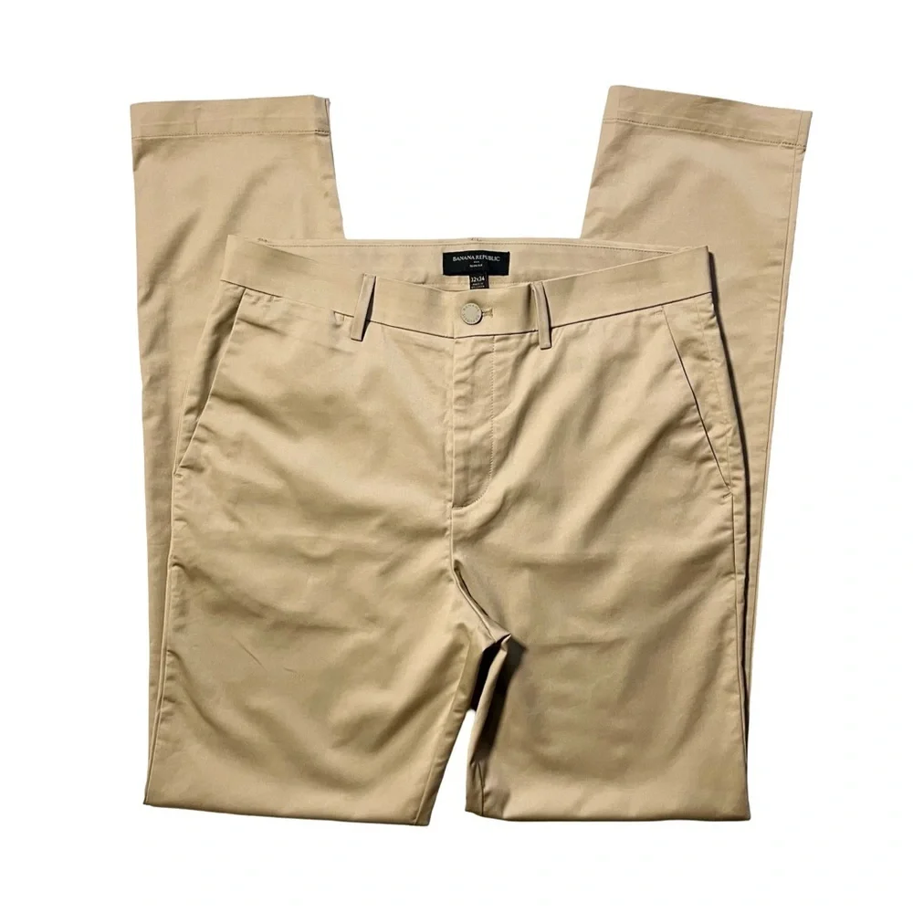 Banana Republic Men’s Slim Fit Stretch Khaki Chino Pants Size 32